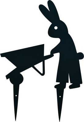 Украшение для сада Мультидом Кролик садовник DA83-285