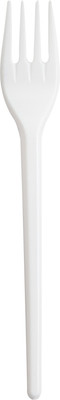 Набор одноразовых вилок OfficeClean 261873/И (100шт, белый)