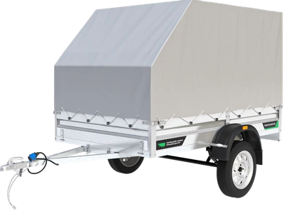 Прицеп для автомобиля ТитаН 2515 (1ос, 30см борт, тент 1200 аэро)