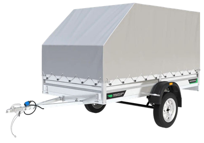 Прицеп для автомобиля ТитаН 3015 (1ос, 30см борт, тент 1200 аэро)
