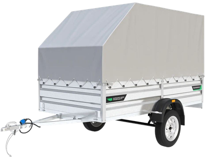 Прицеп для автомобиля ТитаН 3015 (1ос, 50см борт, тент 1200 аэро)
