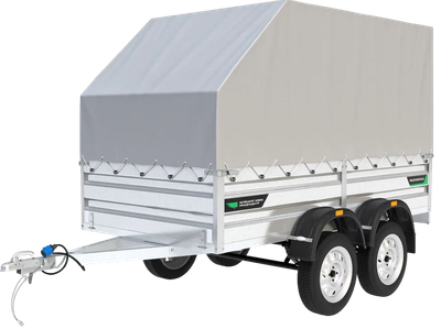 Прицеп для автомобиля ТитаН 3015 (2ос, 50см борт, тент 1200 аэро)