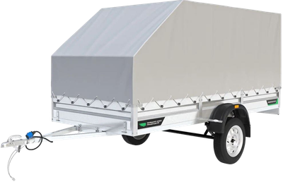 Прицеп для автомобиля ТитаН 3515 (1ос, 30см борт, тент 1200 аэро)