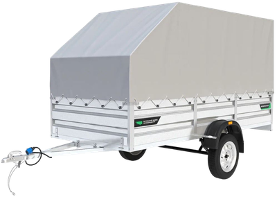 Прицеп для автомобиля ТитаН 3515 (1ос, 50см борт, тент 1200 аэро)