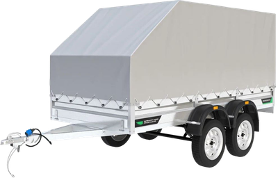 Прицеп для автомобиля ТитаН 3515 (2ос, 30см борт, тент 1200 аэро)