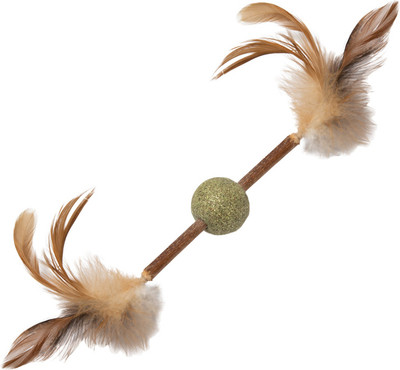 Игрушка для кошек Triol Natural Шарик с перьями / 22171062