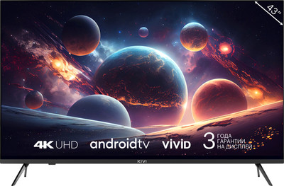 Телевизор Kivi 43" D70 M43UD70B (черный)