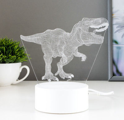 Ночник Risalux Тираннозавр / 7411444 (белый)