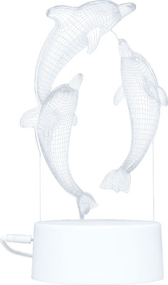 Ночник Risalux Дельфины / 6923339 (белый)