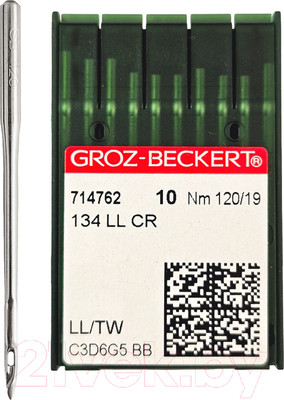 Набор игл для промышленной швейной машины Groz-Beckert 134 LL 120 GB-10 (для кожи)