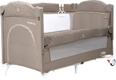 Кровать-манеж INDIGO Bon-Bon Toy (бежевый)