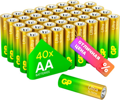 Комплект батареек GP Batteries Ultra LR6/15AUETA21EAN-2S2 (40шт)