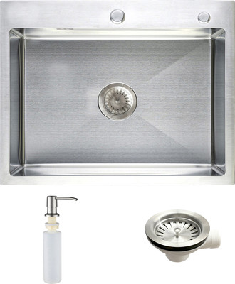 Мойка кухонная AKS Прямоугольная PVD покрытие 58x45 (сатин)