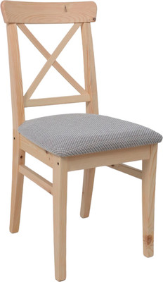 Стул Лидер Мебель Ингольф (прозрачный лак тон 15/серая ткань аризона дождь 149/2)