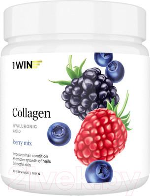 Коллаген 1WIN С гиалуроновой кислотой (180г, ягодный микс)