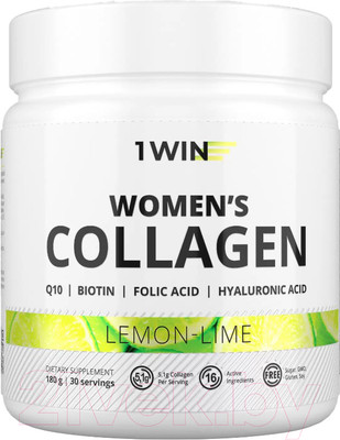 Коллаген 1WIN для женщин (180г, лимон/лайм)