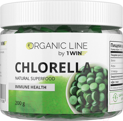Пищевая добавка 1WIN Хлорелла в таблетках (200г)