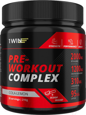 Комплексные аминокислоты 1WIN Pre-workout (35 порций, кола/лимон)