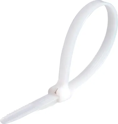 Стяжка для кабеля Fortisflex КСЗ 3х100 58491 (100шт, белый)