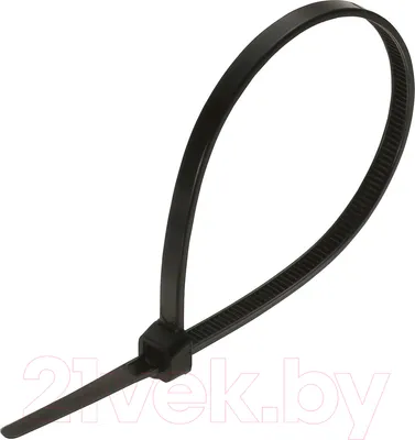 Стяжка для кабеля Fortisflex КСС 59158 (100шт, черный)