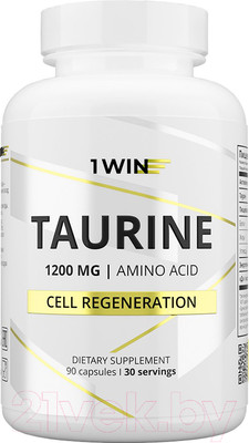 Таурин 1WIN 1200мг (90 капсул)