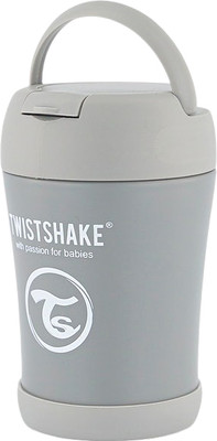 Термос для еды Twistshake Insulated Food Container / 78751 (350мл, пастельный серый)