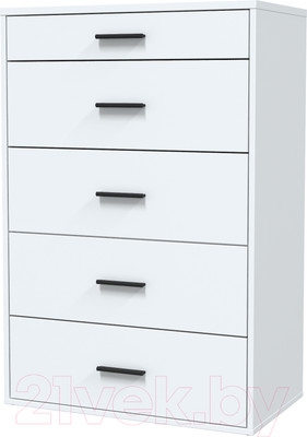 Комод Интерлиния Skill-57 (белый платинум/белый платинум)