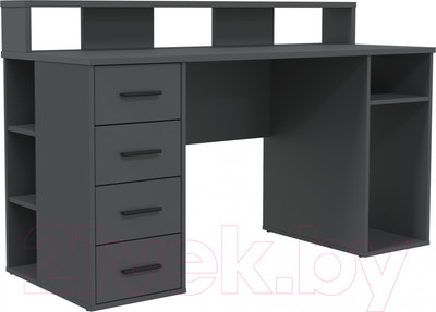 Компьютерный стол Интерлиния Skill-08 (антрацит/антрацит)