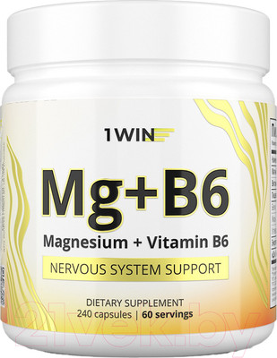 Витаминно-минеральный комплекс 1WIN Магний и витамин В6 (240 капсул)