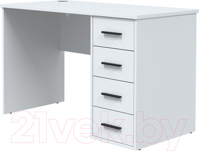 Письменный стол Интерлиния Skill-07 (белый платинум/белый платинум)