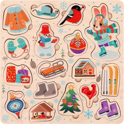 Сортер Mapacha Вкладыши. Снежная зима / 962095