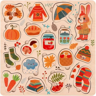 Сортер Mapacha Вкладыши. Уютная осень / 962096