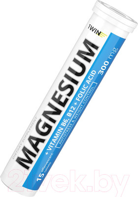 Витаминно-минеральный комплекс 1WIN Магний 300 и витамин В6 (15 таблеток)