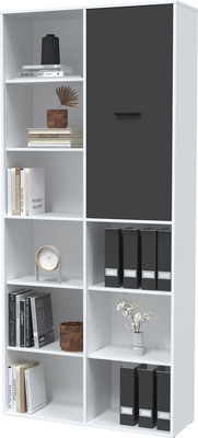 Стеллаж Интерлиния Skill-20 (1) (белый платинум/антрацит)