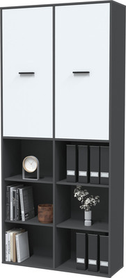 Стеллаж Интерлиния Skill-20 (2) (антрацит/белый платинум)