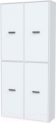 Шкаф Интерлиния Skill-20 (4) (белый платинум/белый платинум)