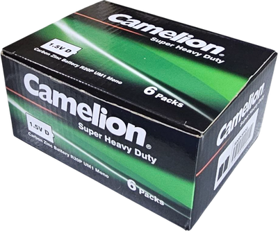 Комплект батареек Camelion D/R20 R20P-SP2G SR-2 / 1662 (12шт)