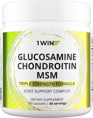 Комплексная пищевая добавка 1WIN Глюкозамин Хондроитин MSM (180 капсул)