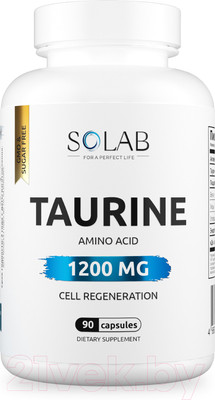 Таурин SOLAB 1200мг (90 капсул)