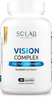 Мультивитаминный комплекс SOLAB Для зрения (60 капсул)