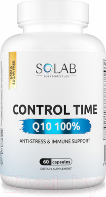 Комплексная пищевая добавка SOLAB Контрол тайм Q10 100% (60 капсул)