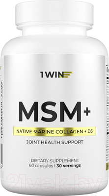 Комплексная пищевая добавка 1WIN Метилсульфонилметан+ (60 капсул, 30 порций)