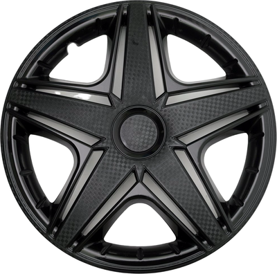 Набор колпаков STAR NHL 14 / S14036 (4шт, черный глянец)