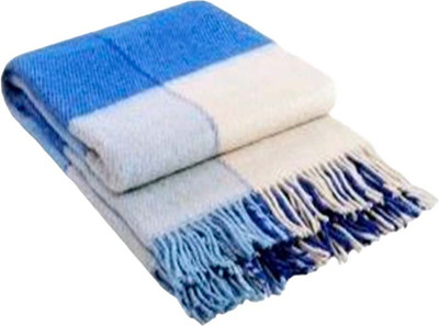 Плед Vladi Эльф 01 140x200 / 14302 (белый/серый/голубой/кобальтовый)