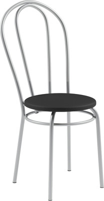 Стул Mio Tesoro Тюльпан (черный/металлик)