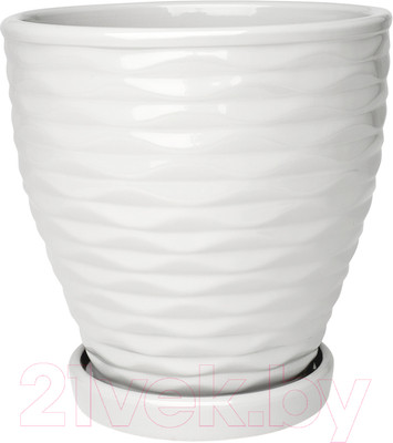Вазон Вещицы Эллипс Fdtc5 (белый)