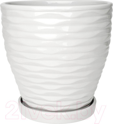 Вазон Вещицы Эллипс Fdtc4 (белый)