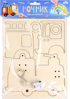 Набор для творчества Лесная мастерская Пожарная машина Ночник своими руками / 9340519