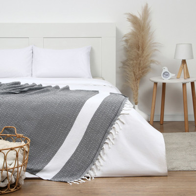 Плед Этель East 100x180 / 10398563 (темно-серый)