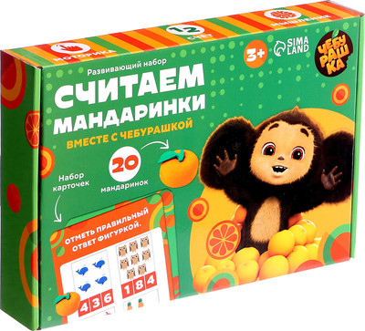 Развивающий игровой набор Чебурашка Считаем мандаринки / 10340341